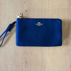 Coach black wristlet